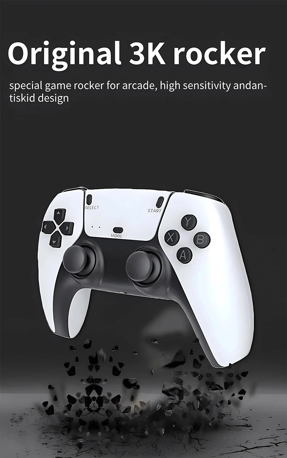 Retro Video Game Console 4K HDMI 20000+ 64G 2 Controller Wireless Game TV Stick