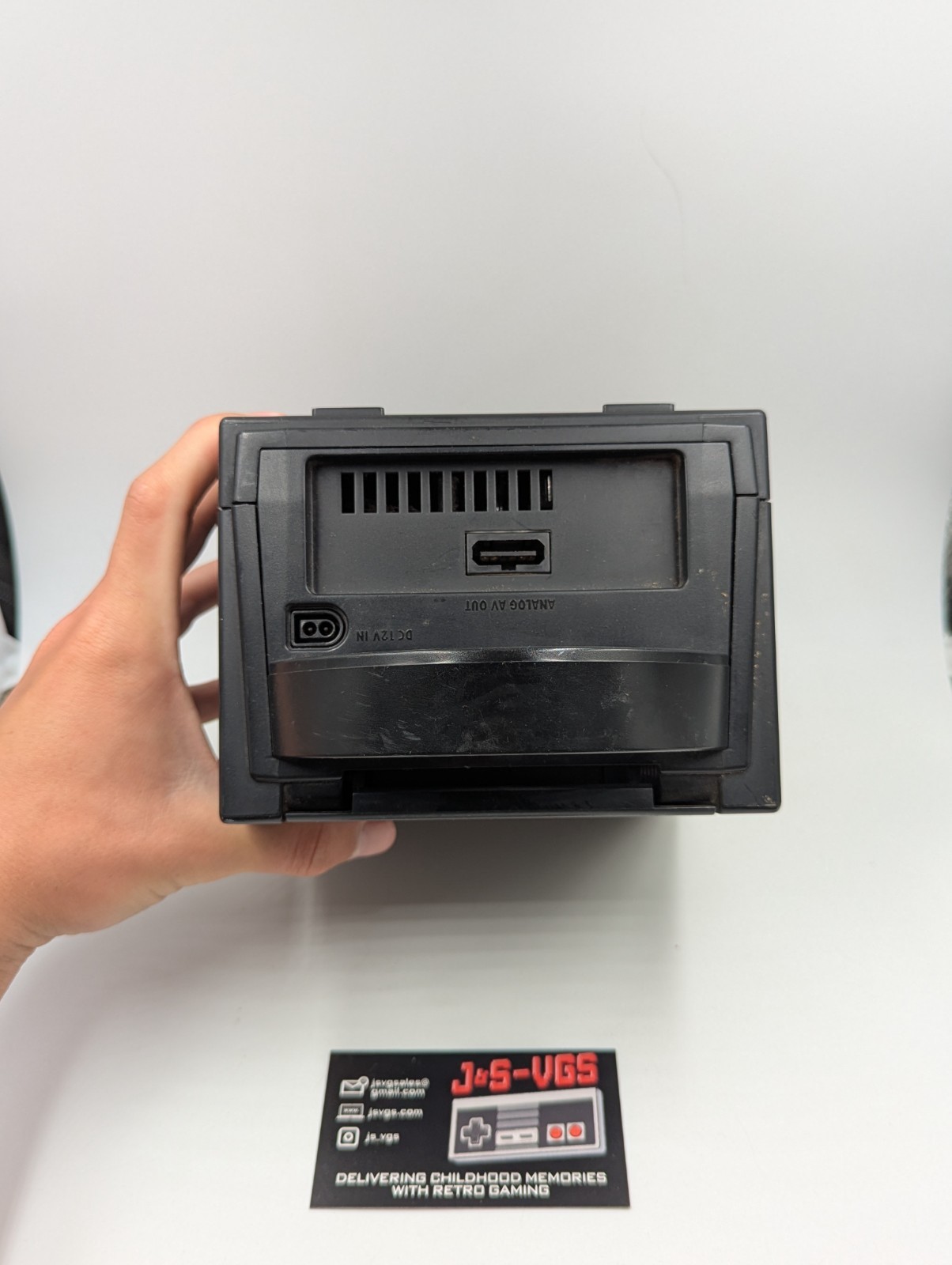 Nintendo GameCube Jet Black No Disc Read AS IS Console Yobo Controller