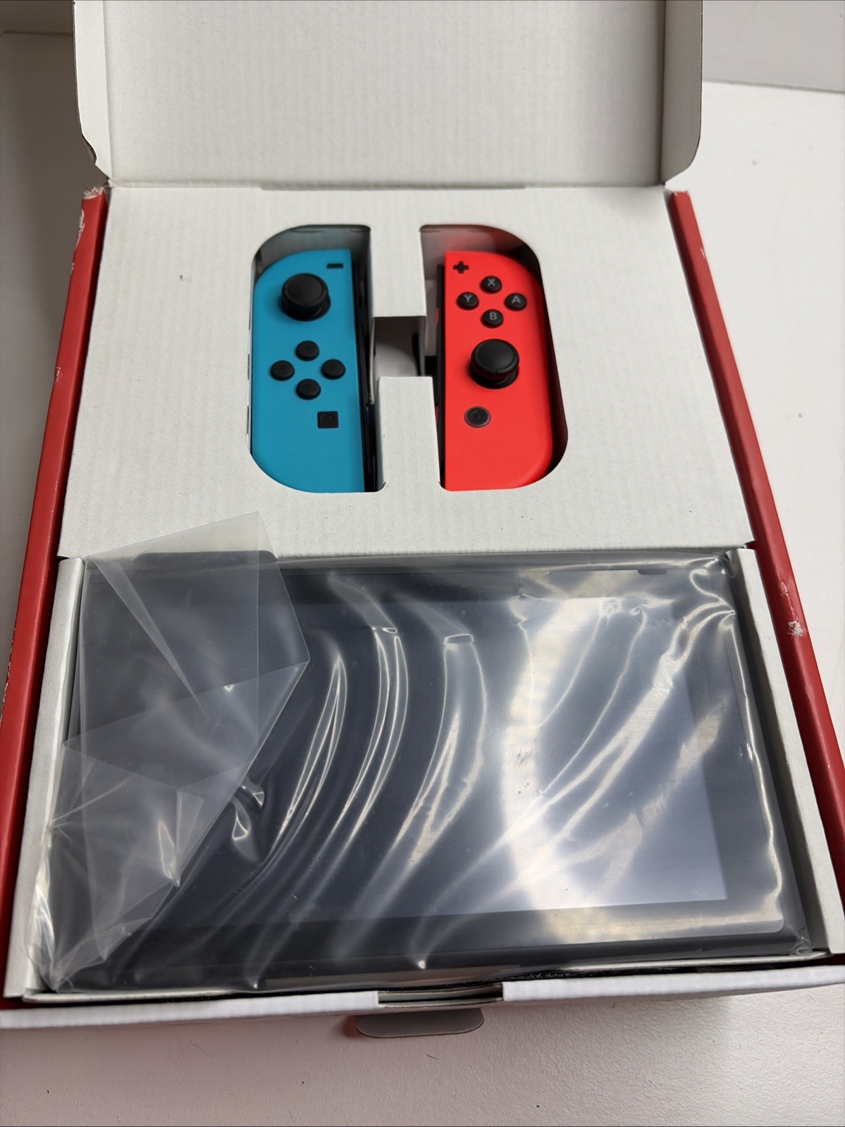 Nintendo Switch Console Neon Blue & Red Joy-Con + Mario Kart 8 Deluxe New