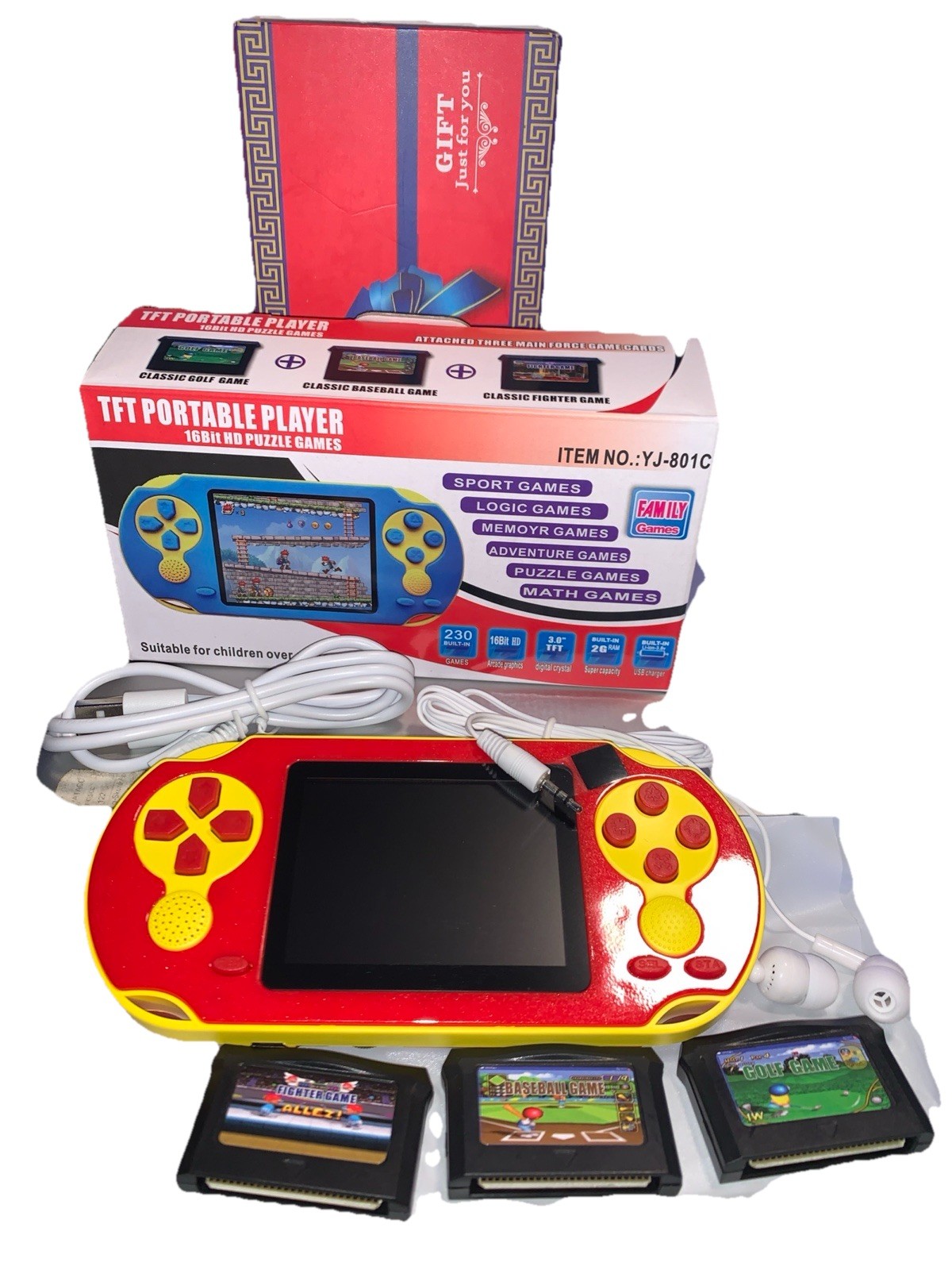 Handheld Game Console for Kids Adults, 3.0» Large Screen Preloaded 230