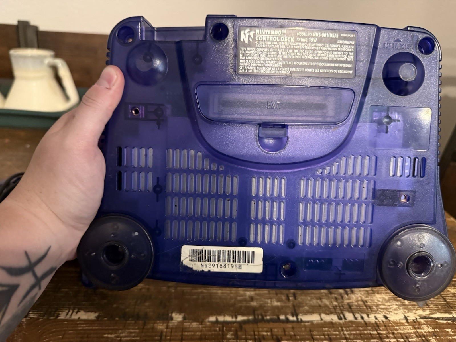 Nintendo 64 Funtastic Grape Purple Console w/ matching Controller, Av and power
