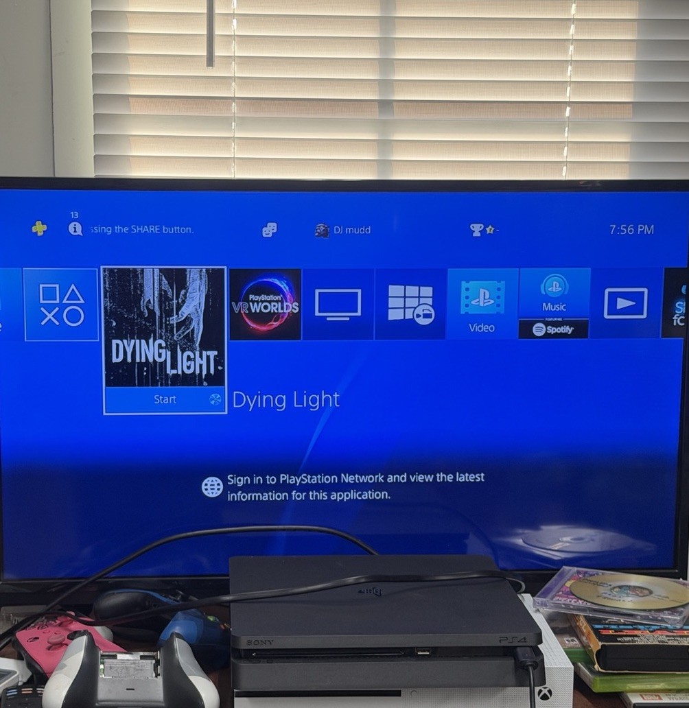 PS4 Model CUH-2015A Black 2 Wireless Controllers HDMI & Power cord