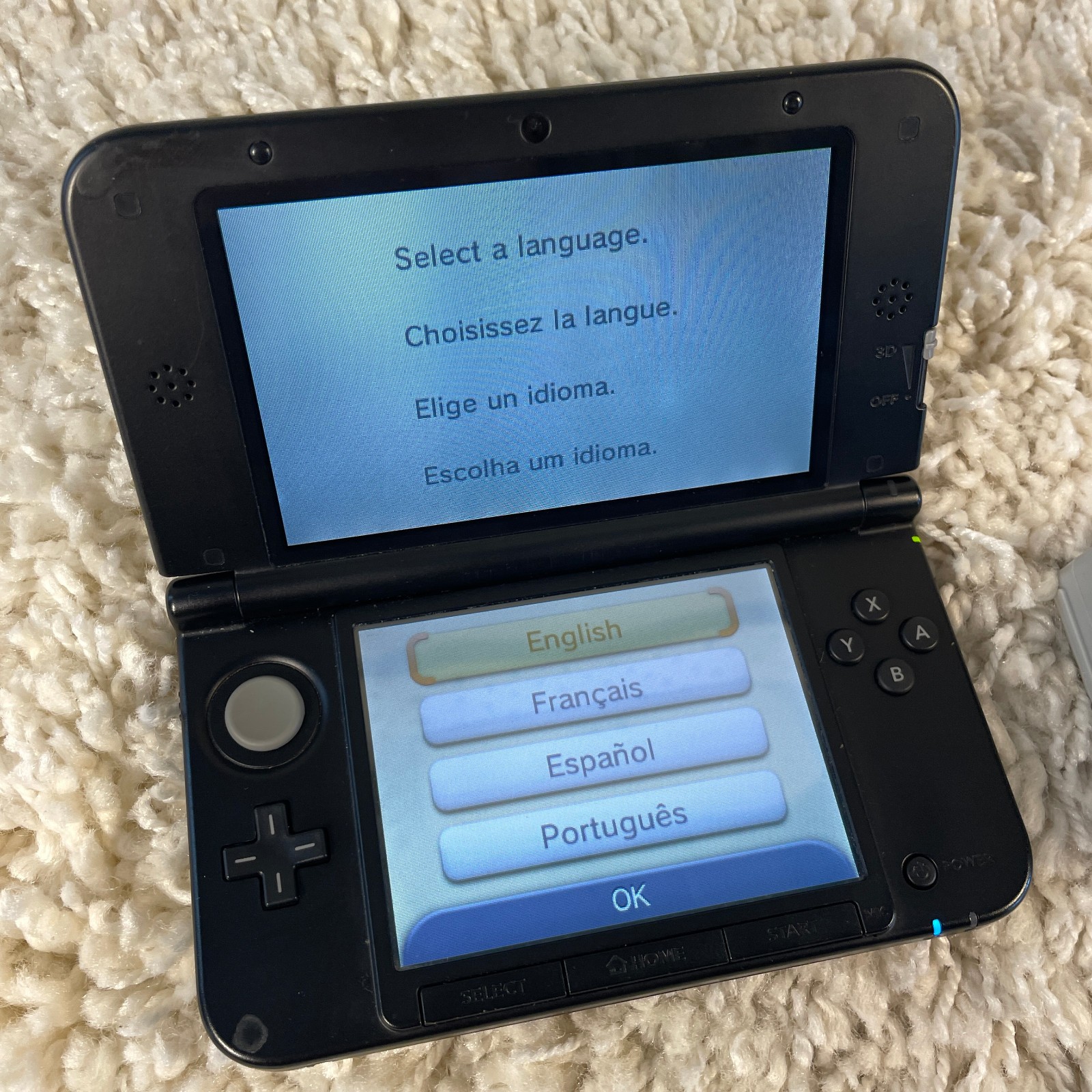 Nintendo 3DS XL Black Handheld Console System SPR-001 Tested