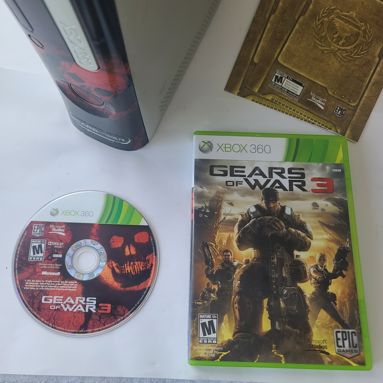 Xbox 360 Fat Console – Gears Of War Cleaned & New Drive Belt Microsoft 60 GB HDD