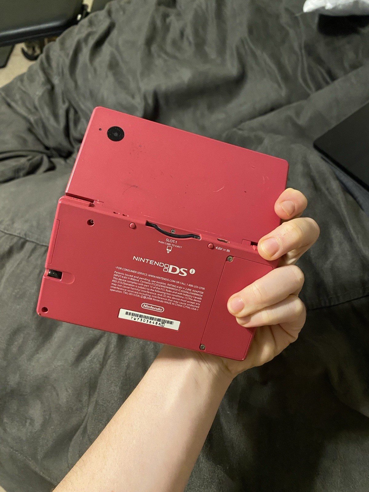 Nintendo DSi Red Handheld System w/ Built-In Mic, 256MB, Region Free TWL-001