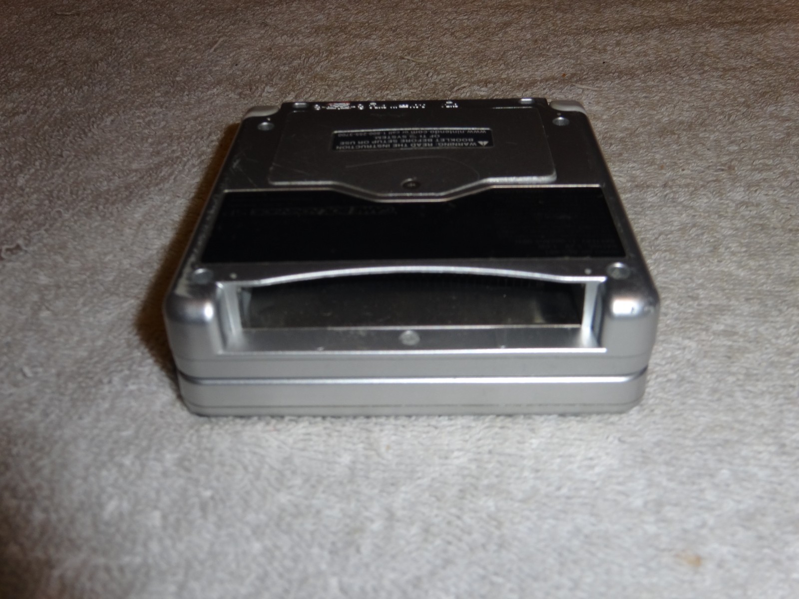 LOT OF 2 Nintendo Gameboy Advance SP bundle Metal Silver Handheld untested WOW!!