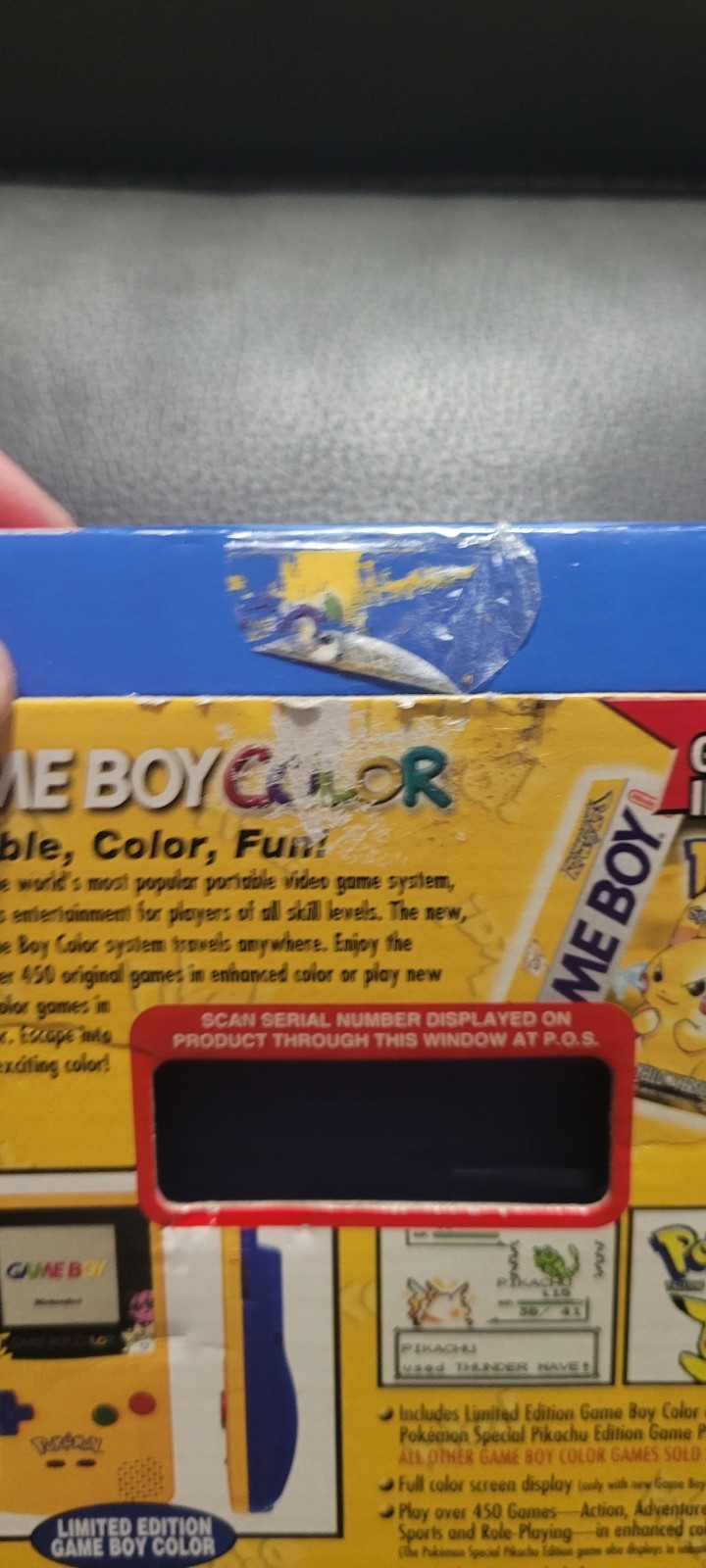 Nintendo Game Boy Color Pokemon Yellow Version Limited Edition w/ Box Inserts