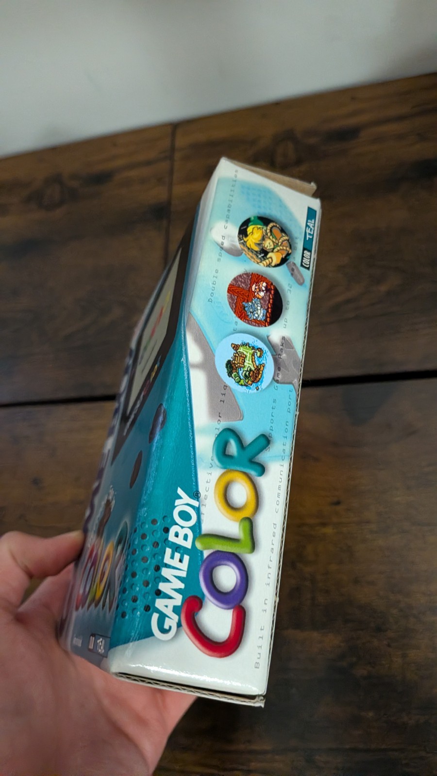 Authentic Nintendo Game Boy Color Teal EMPTY Box, Box and manual Only NO CONSOLE