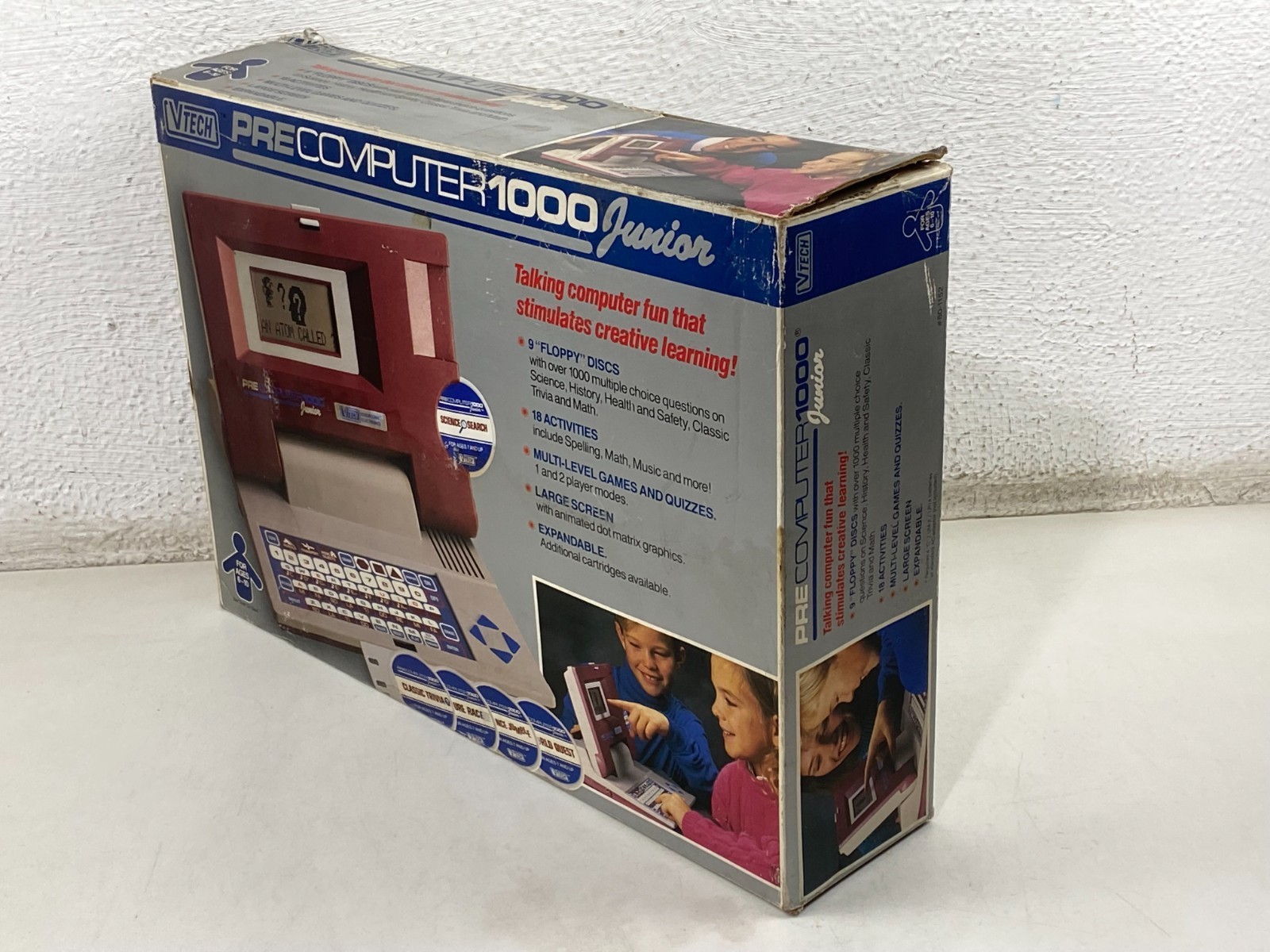 Vintage VTECH Pre Computer Junior 1000 Learning Educational Game 1990 NEW