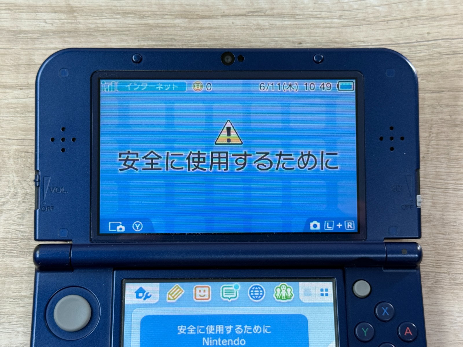 Nintendo New 3DS XL Metallic Blue Console Tested Japan ver D8106