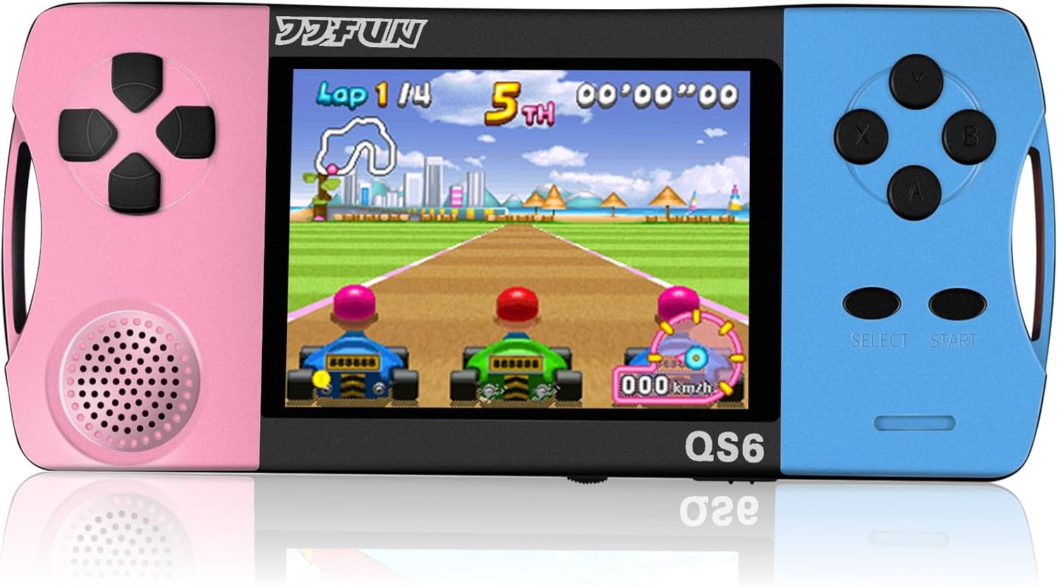 Handheld Game Console for Girls, 216 Retro Games Built-In, 3.5» HD IPS Screen,