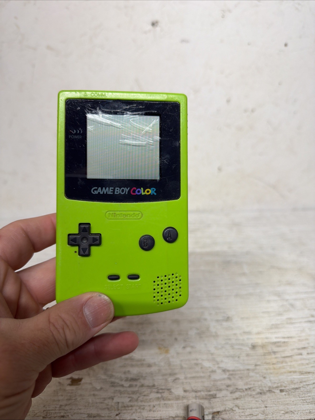 Nintendo Game Boy Color CGB-001 Green Handheld System with Headphone Jack As Is
