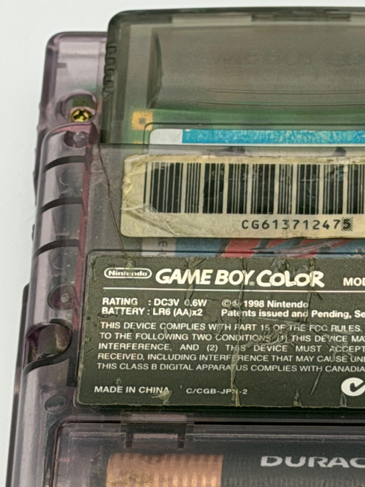 Vintage Atomic Purple Game Boy Color Bundle – 11 Games Included – Retro Lot