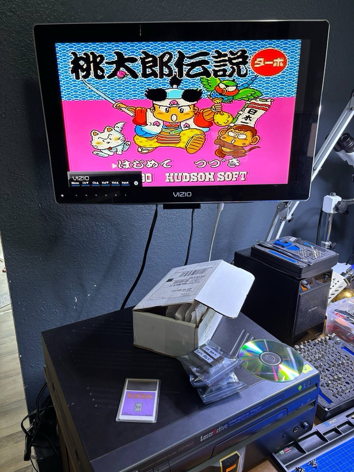 Pioneer Laser Active PAC-N1 PC Engine PC Engine Duo, Recapped, Tested, READ!