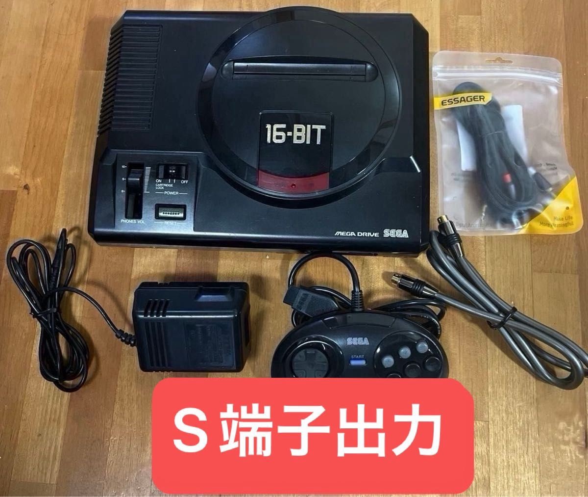 SEGA Mega Drive Console Genuine Controller S-Video NTSC-J Japan