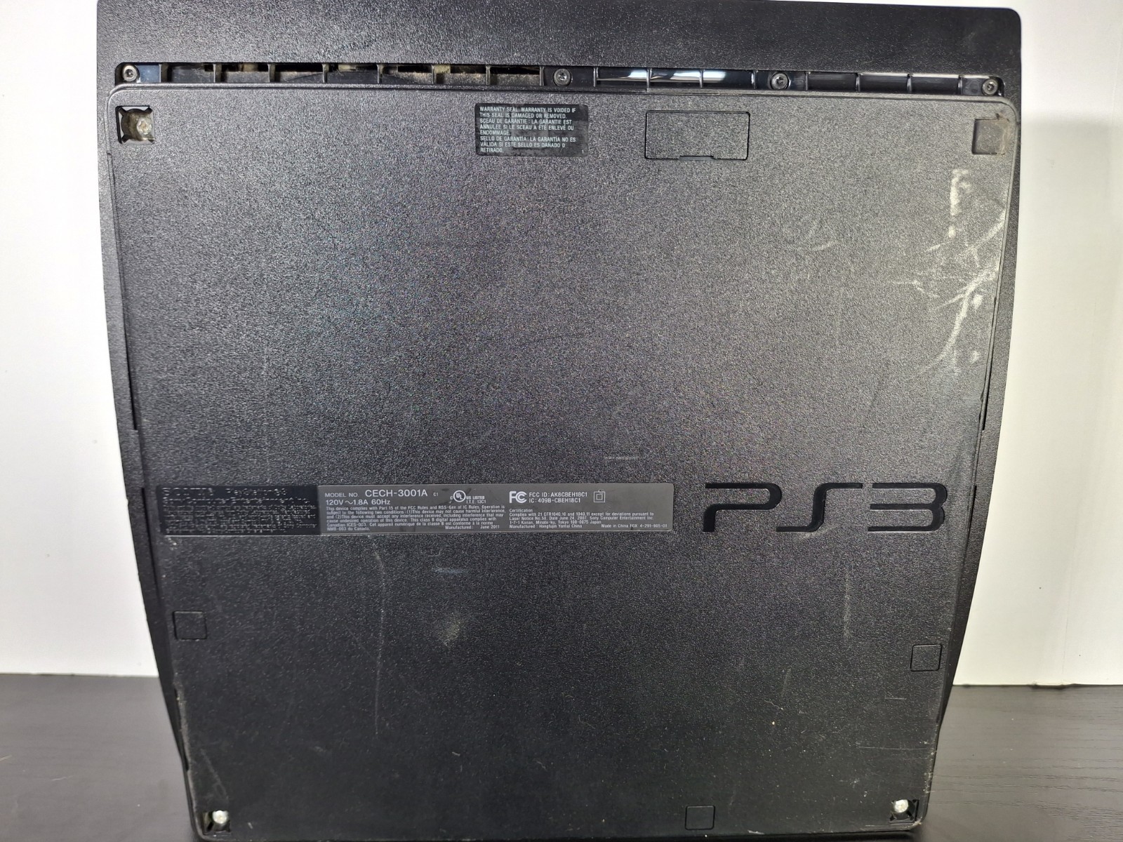 Sony Playstation 3 PS3 Slim CECH-3001A 160GB W All Cords+ Blue Controller Tested