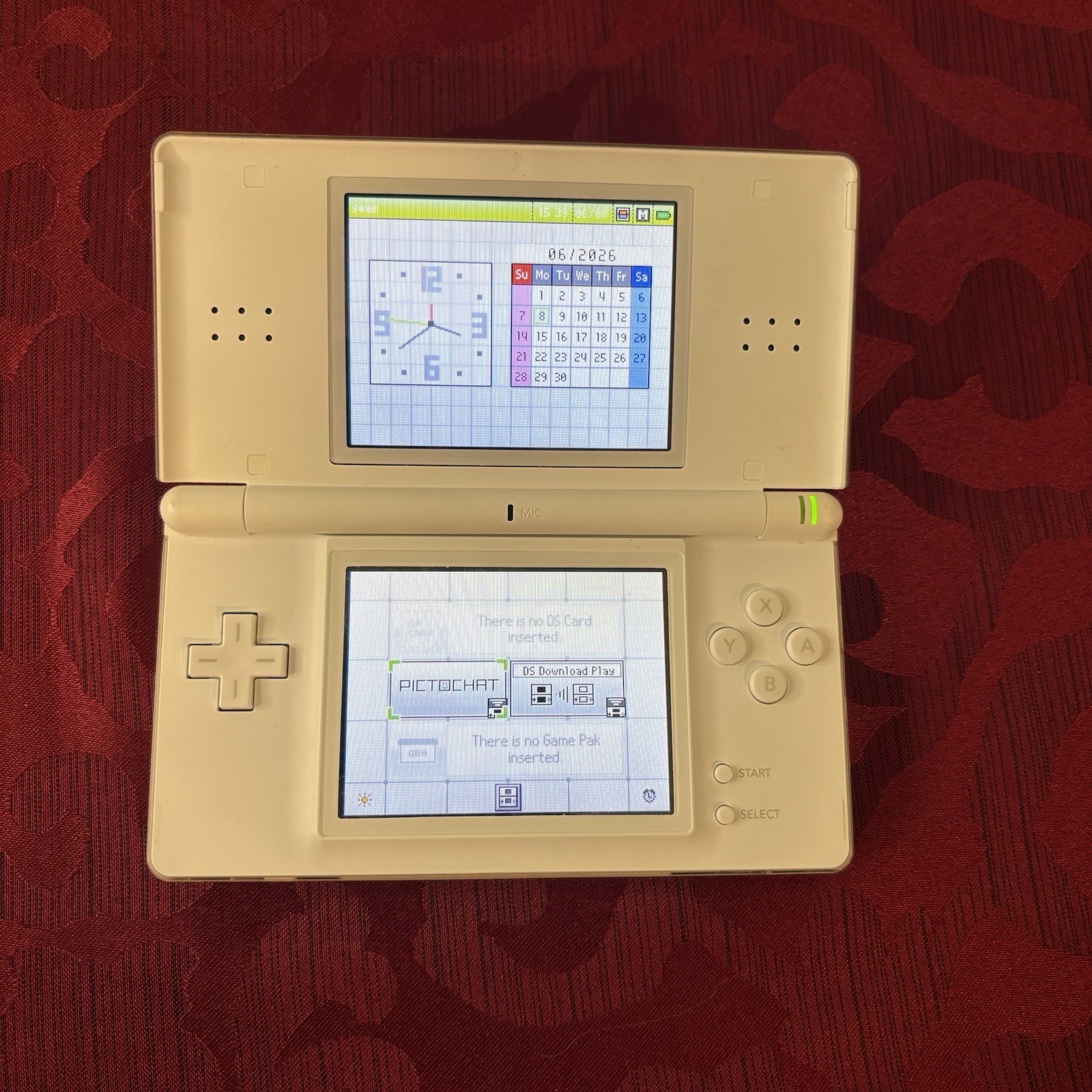 Tested Nintendo DS Lite w/ Case, Five Games, Aftermarket Charger, and Stylus