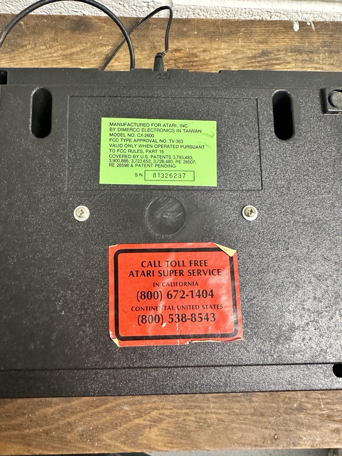 Atari 2600 game console sold as is has not been tested