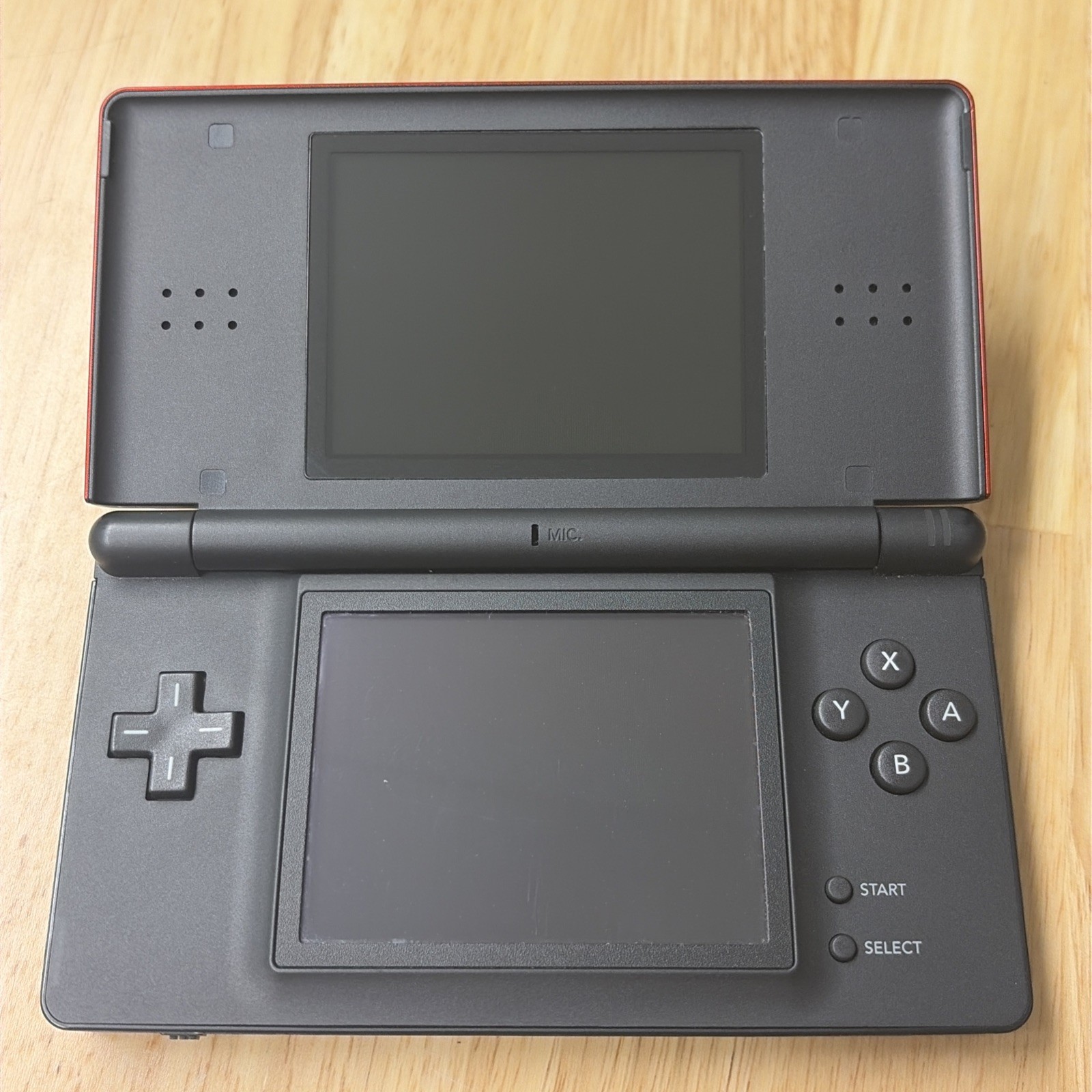 Nintendo DS Lite Crimson Handheld System Bundle Red/Black Charger 15 Games