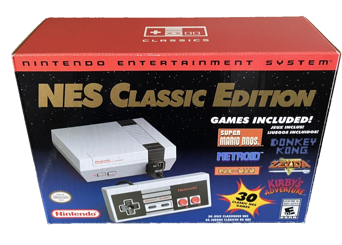 Authentic Nintendo Classic Edition NES Mini Game Console USA New Open Box READ