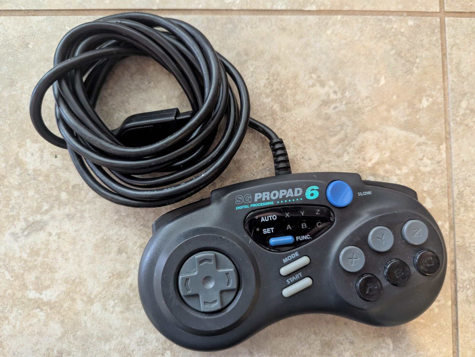Sega Genesis Model 2 MK1631A Console Bundle, 1 Game 3 Controllers CLEANED & Nice