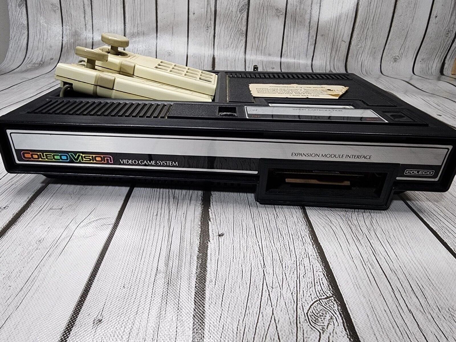 Coleco ColecoVision 2400 Game Console w/ 2 Controllers & 2 Keypad Gemstiks