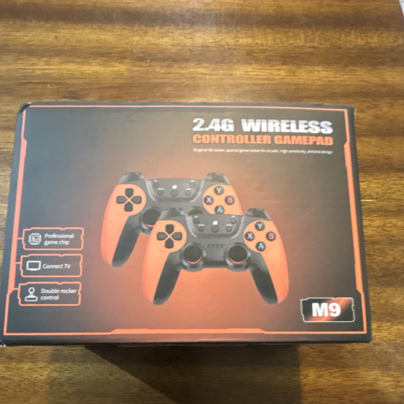 GameStick M9 4K Ultra HD Wireless Microconsole 32GB HDMI 2.4G Black Orange