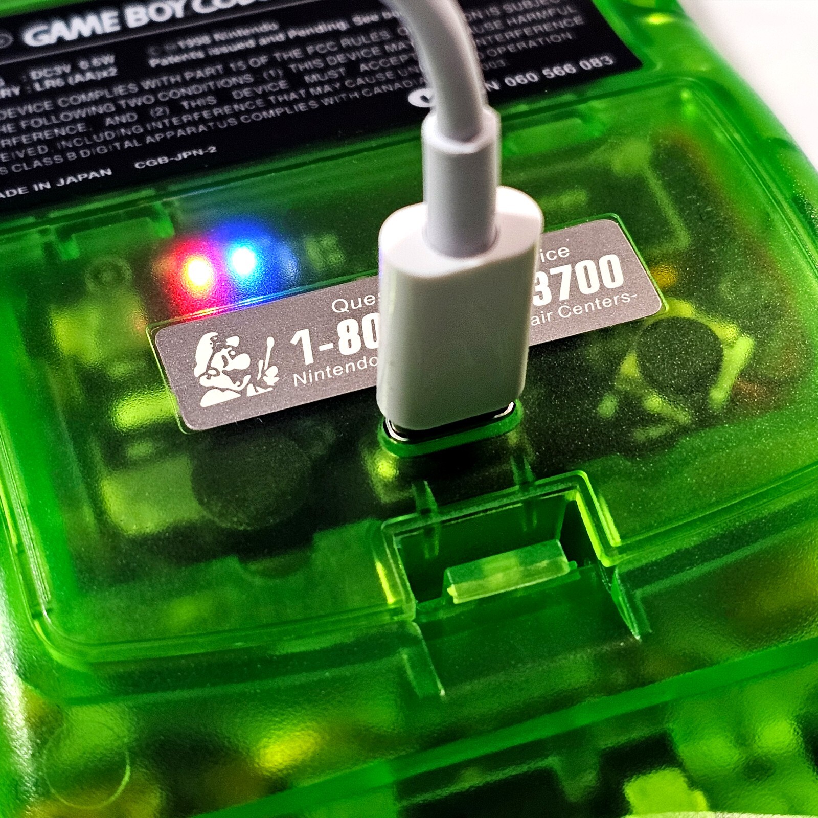 Gameboy Color *BEST SCREEN* Q5 XL Laminated IPS Console Backlit LCD GBC Game Boy