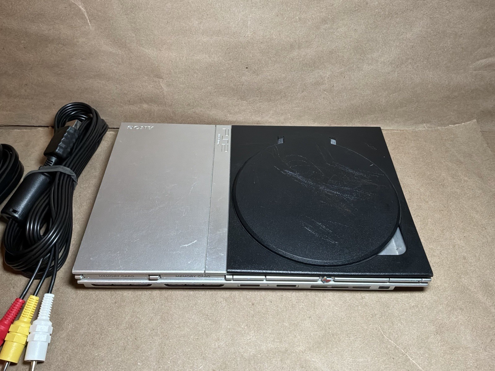 Sony PS2 PlayStation 2 Slim Silver Console Only SCPH-77001 | Tested