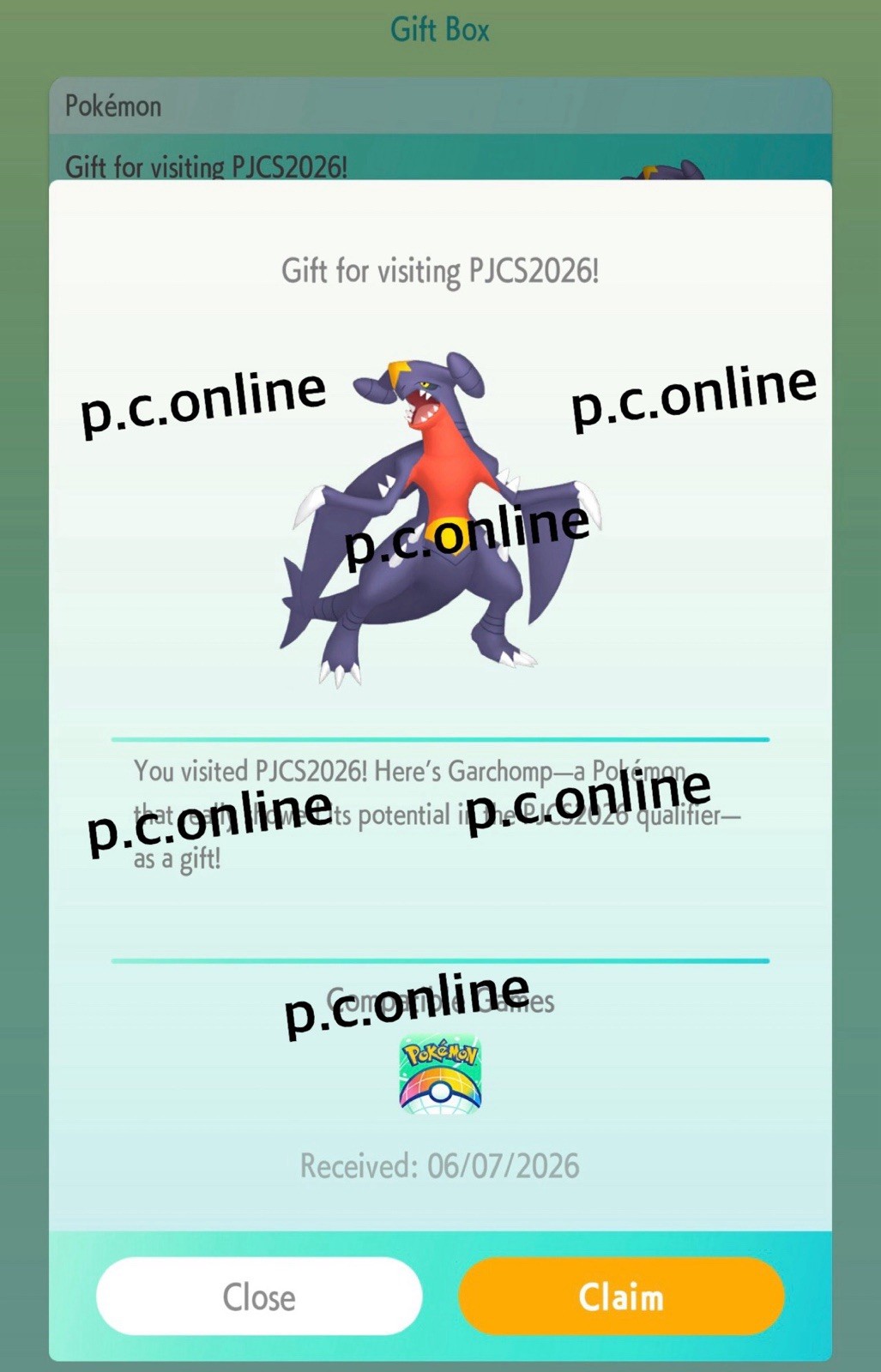 🇯🇵 Pokémon Japan Championships PJCS2026 Garchomp (unredeemed)