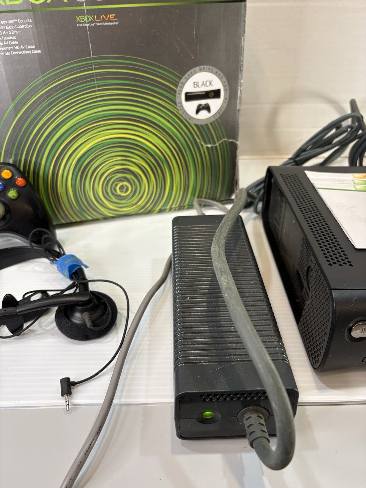Microsoft Xbox 360 ELITE Core Model Complete Video Game Console System 120GB