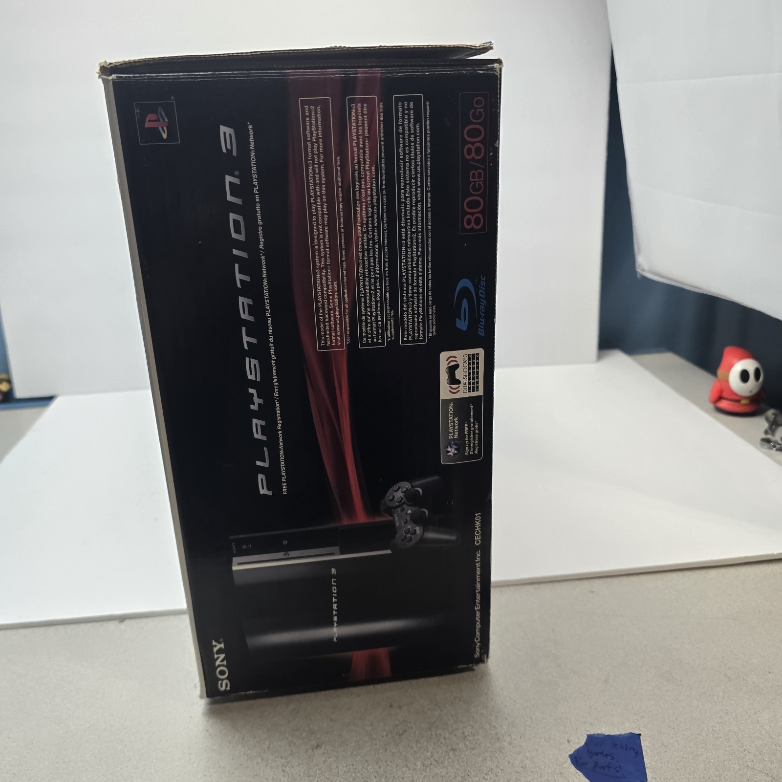 Sony PlayStation 3 CECHK01 80GB Console Black w/ Original Box & Accessories