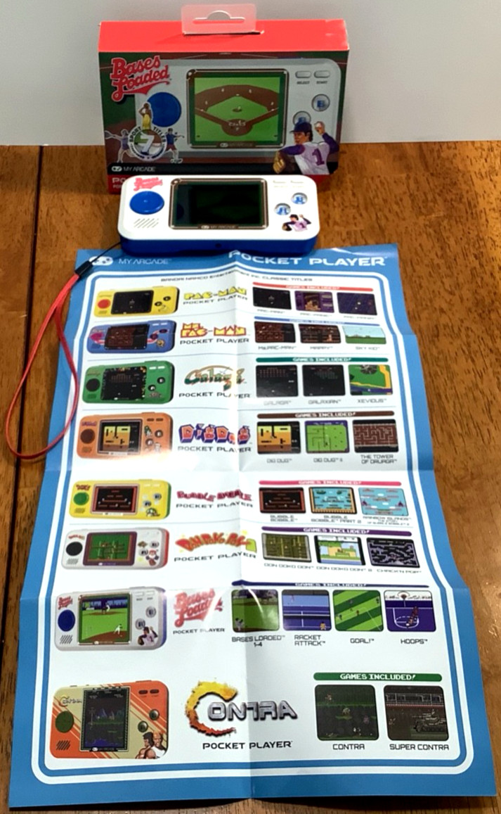 Bases Loaded Pocket Player 7 Games My Arcade Portable Gaming System Works