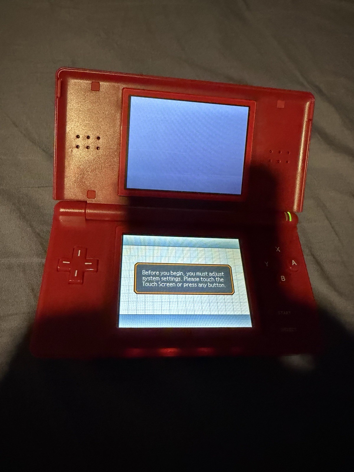 Nintendo DS Handheld System Red Mario Edition Console *READ DESC*!!