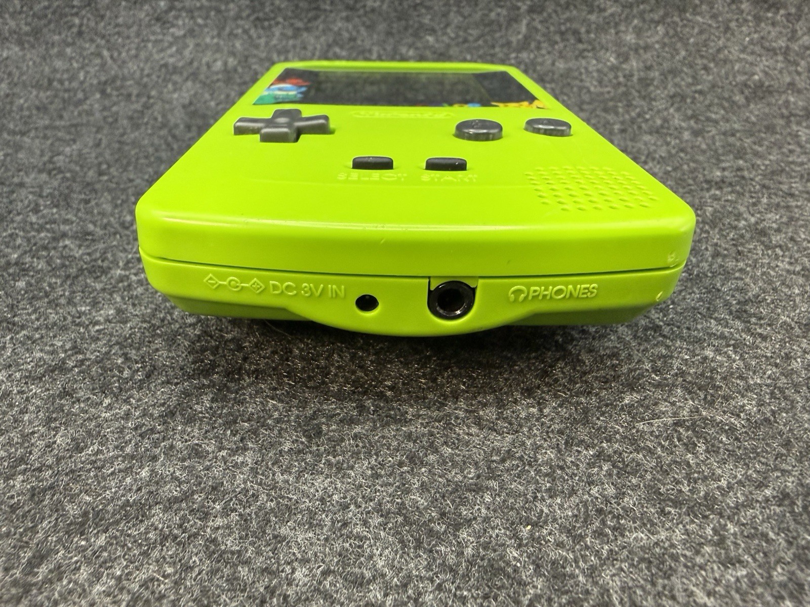 Nintendo Game Boy Color Kiwi Green – Pokémon Screen – Audio Issue / No Sound