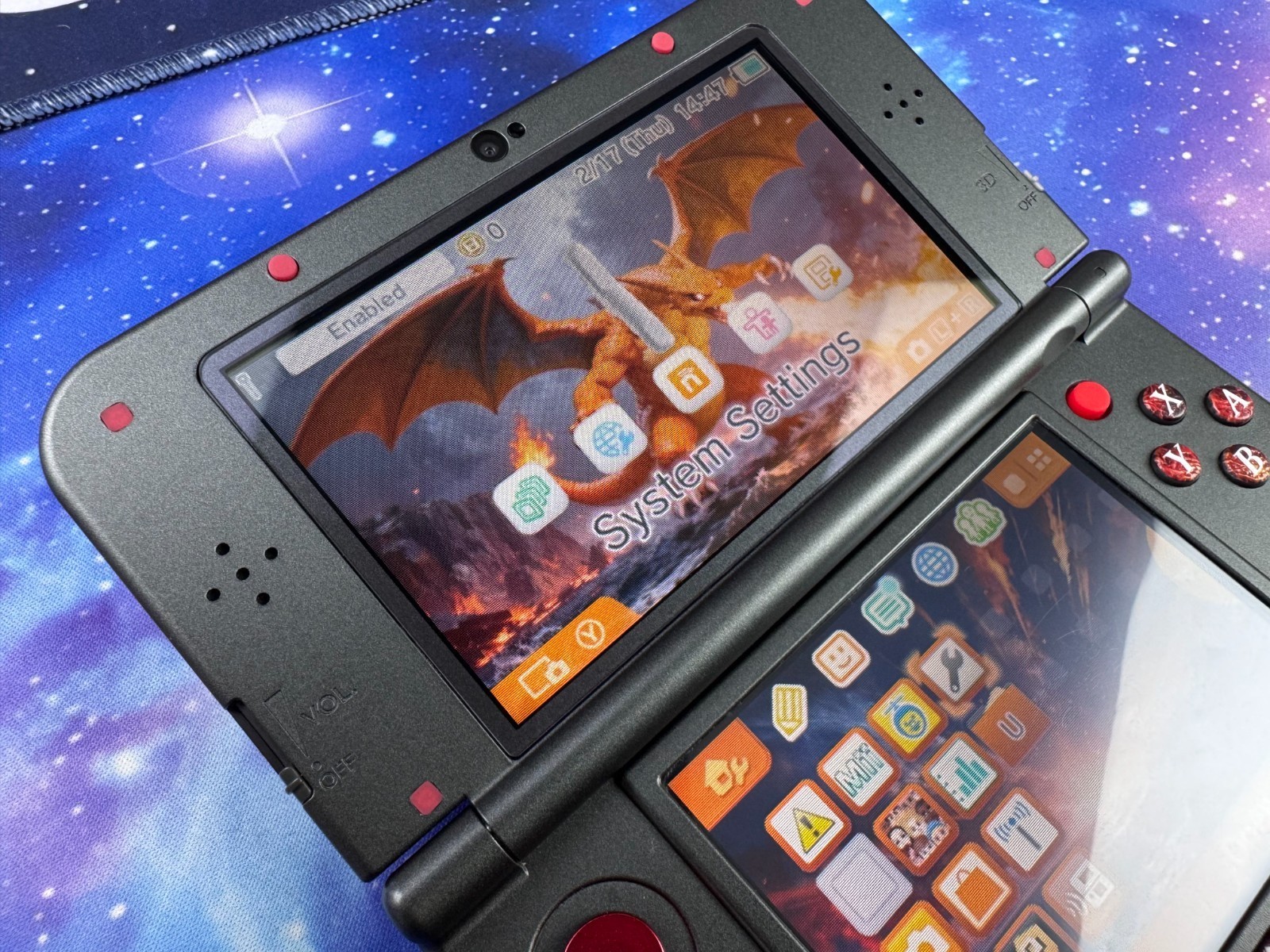 LOOPY USB-C INBUILT CAPTURE CARD Grey New Nintendo 3DS XL Console 128gb UV SHELL