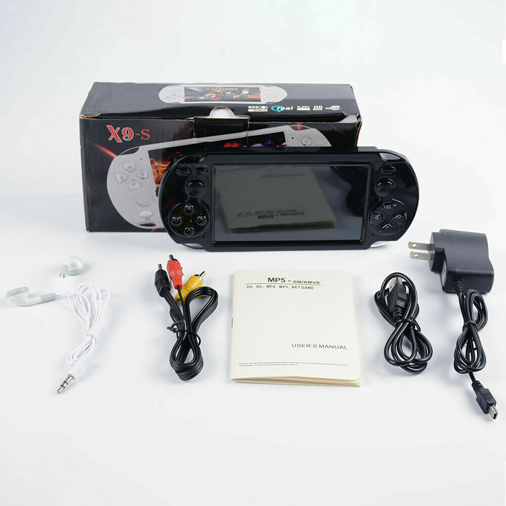 X9S 5.1″ 8GB 128Bit Handheld Portable Game Console MP3 Video Player 1000+ Games