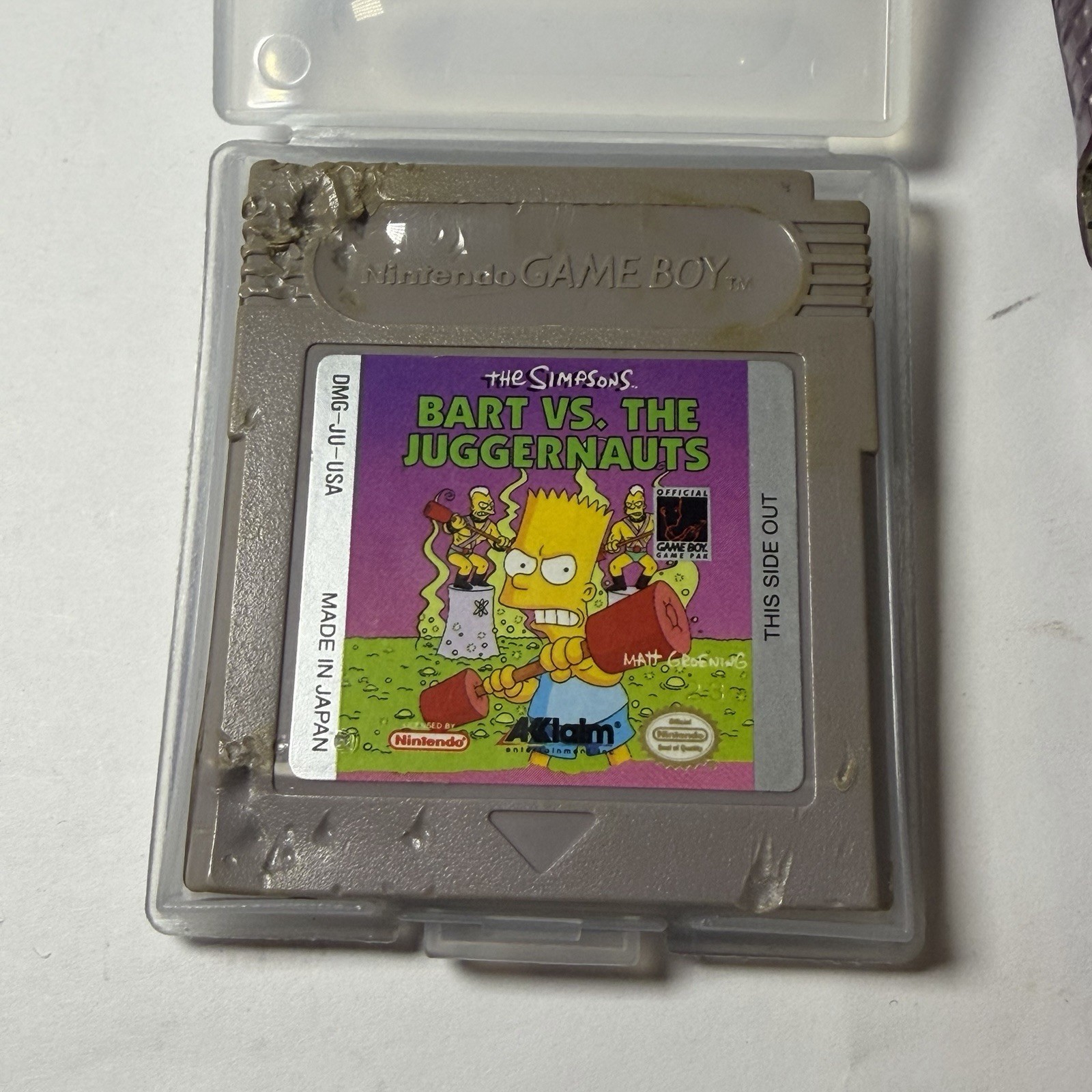 Nintendo Game Boy Color Clear Atomic Purple Console Tested & Working Used