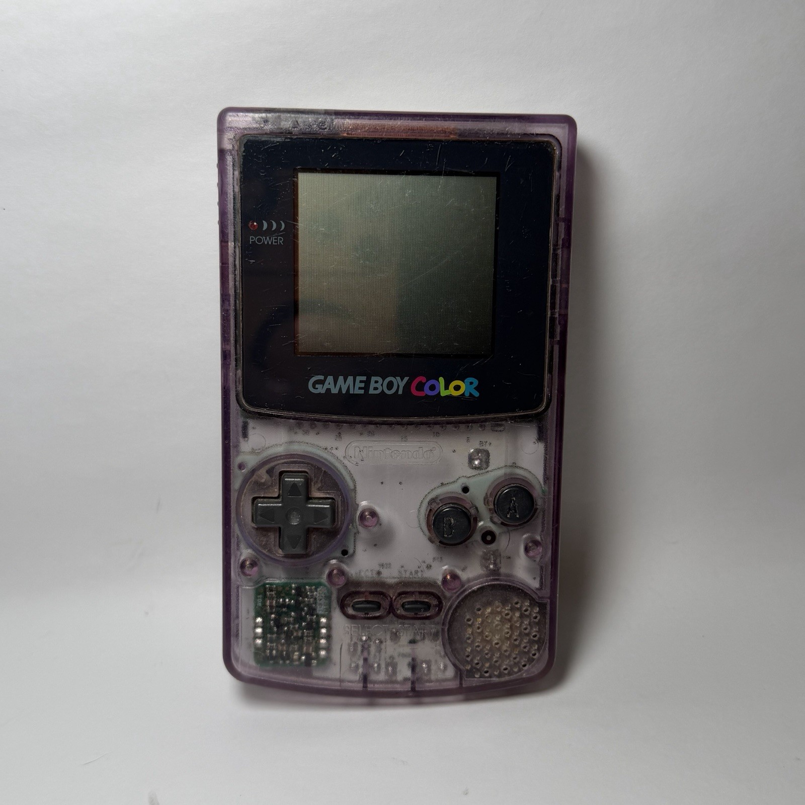 Nintendo Game Boy Color Clear Atomic Purple Console Tested & Working Used