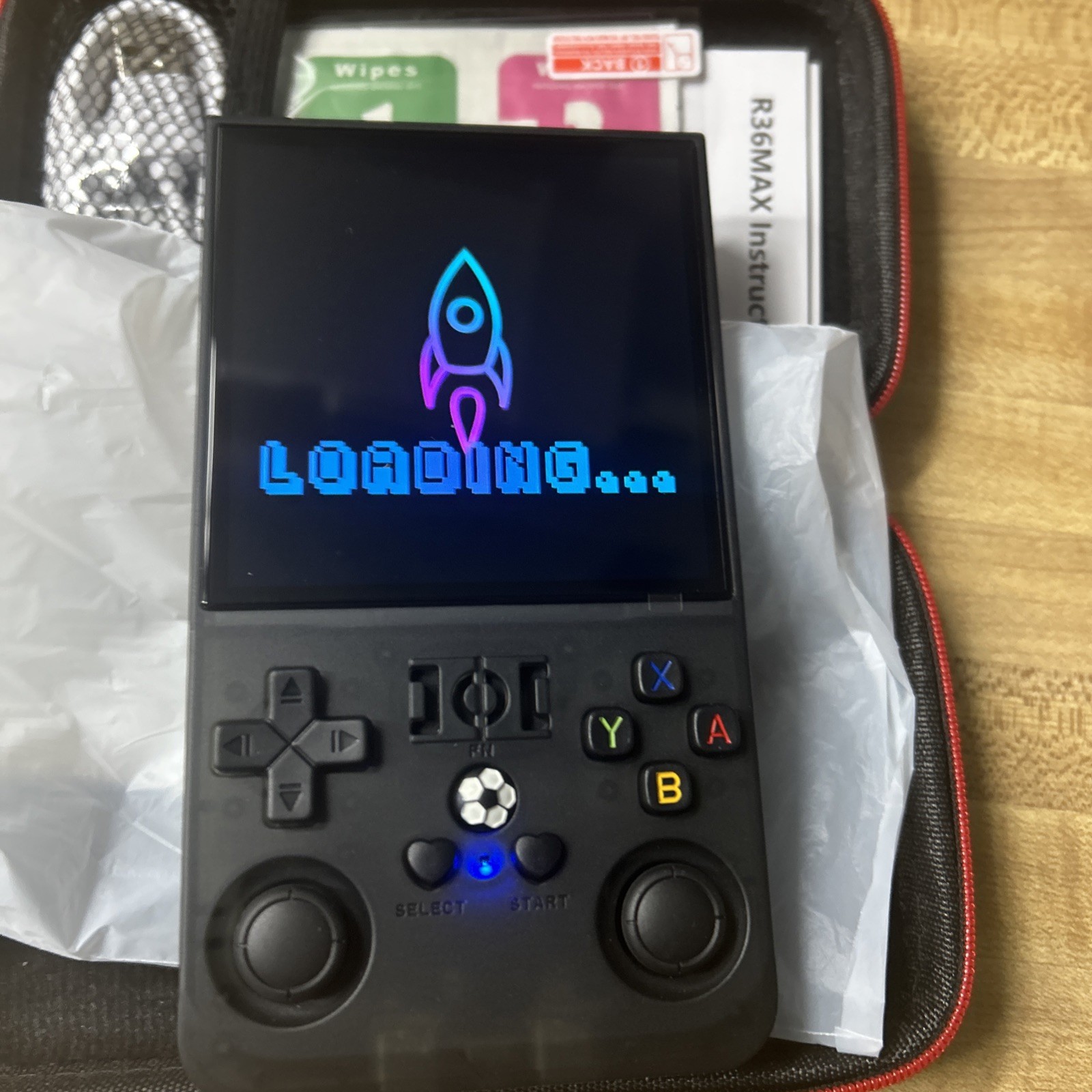 R36MAX Retro Handheld Game Console, 4.0 Inch 720X720 IPS Screen, 128GB
