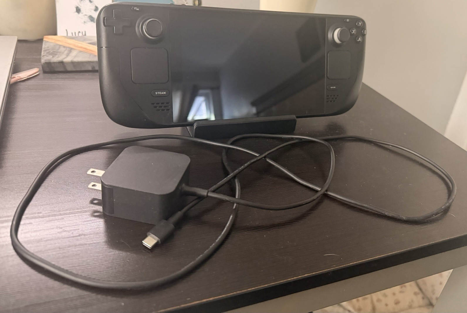 Valve LCD Steam Deck Handheld Console Black Wi‑Fi USB‑C w/ Adapter and Dock 1TB