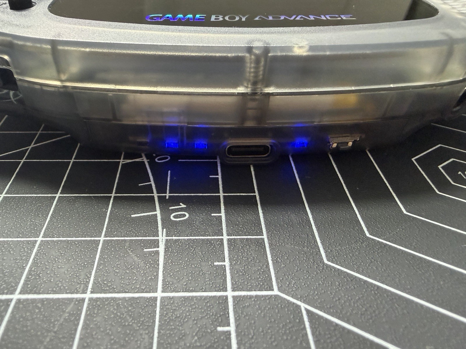 Gameboy Advance GBA FP Backlit M2 3.0» IPS W/ Rechargeable Battery USBC – Smoky