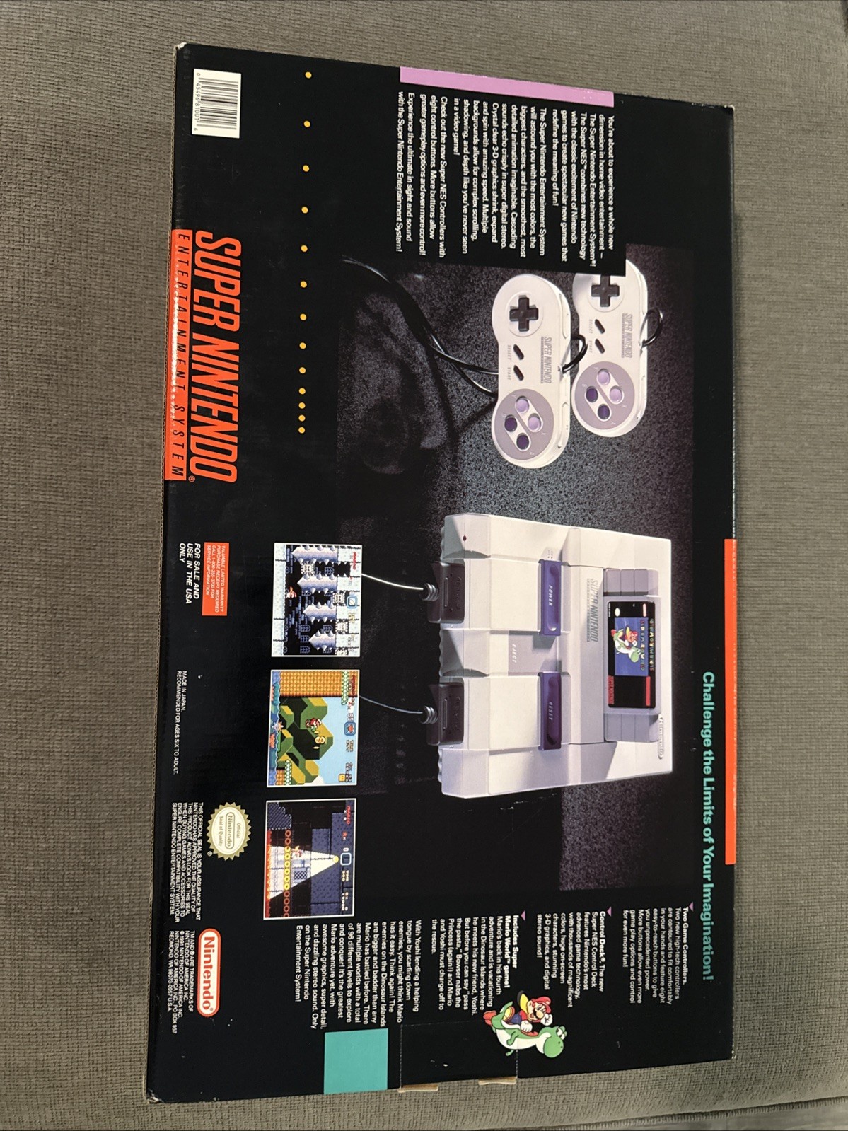 1991 SNES SUPER NINTENDO ORIGINAL LAUNCH RELEASE CONSOLE SET COMPLETE IN BOX!!!