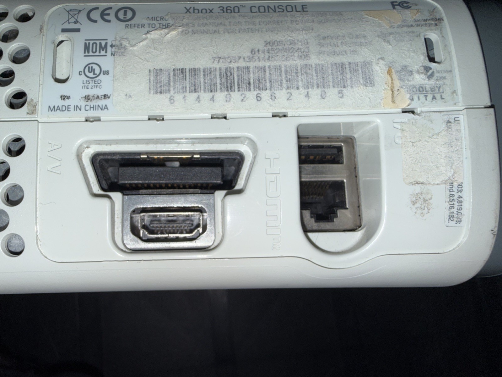 Microsoft Xbox 360 White Console with Cords – Tested & Working