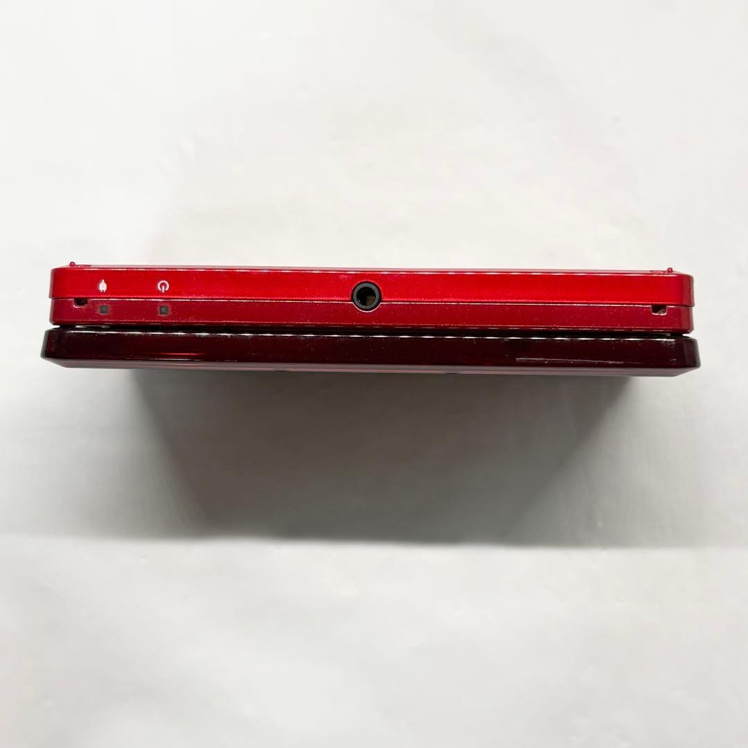 Nintendo 3DS Flare Red with compatible charger and SD card, confiRMed working.