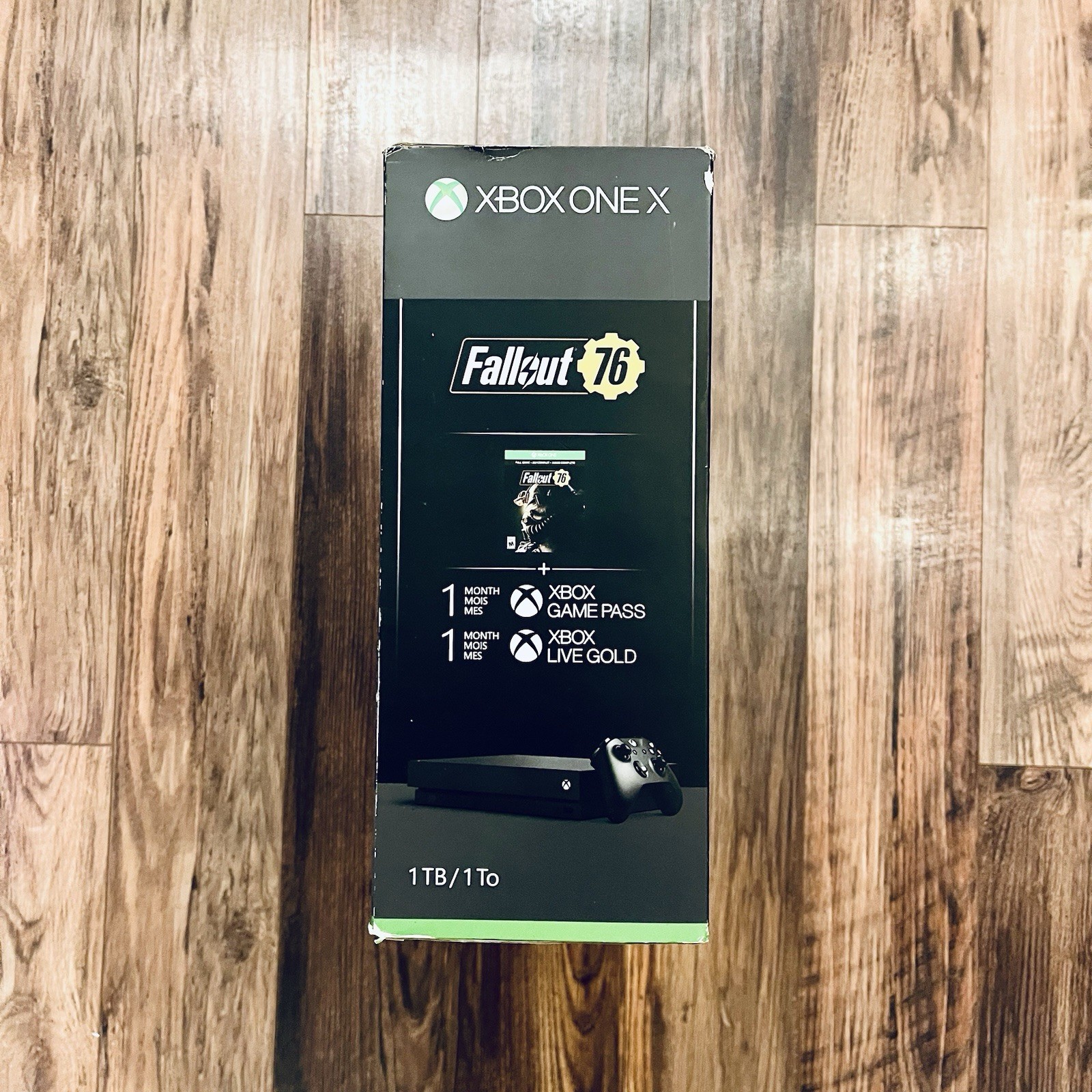 SEALED Microsoft Xbox One X 1TB Console Fallout 76 Bundle – Black (CYV-00146)