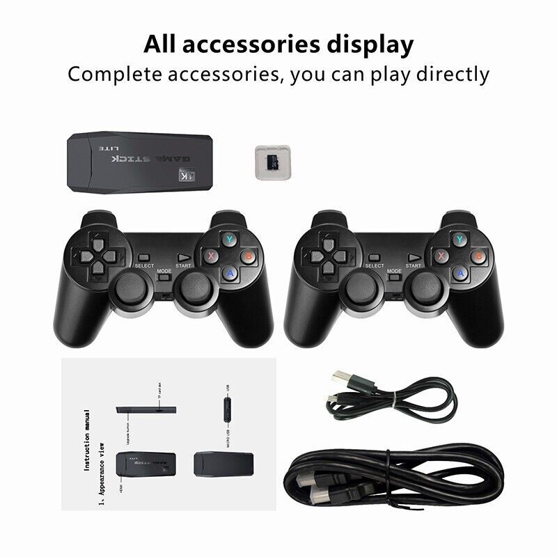 M8 Super Game Emulator U-Box Built-in 10000+ Classic Video Games w/ 2 Joystic