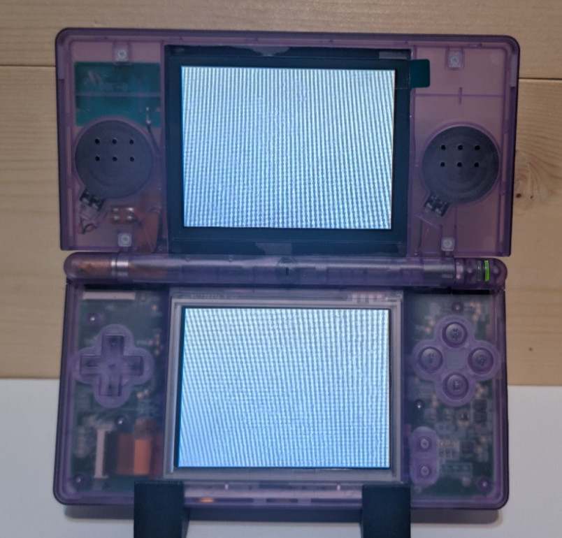 Nintendo DS Lite Atomic Purple Handheld USG-001 W/Charger *Tested* eXtreamRate