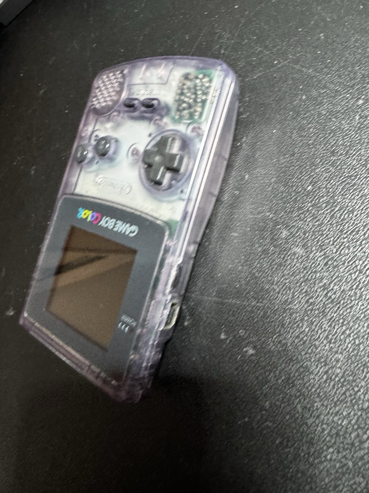 Nintendo Game Boy Color Atomic Purple W/ 4 Games Tested Works Great Yugioh Buffy