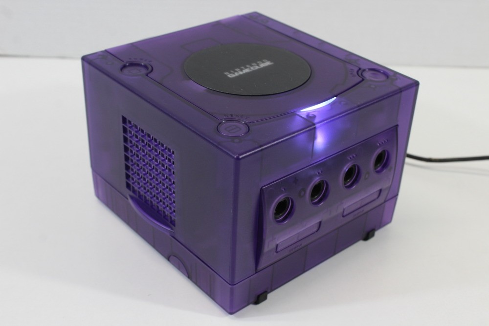 Nintendo Gamecube Clear Purple Console Controller AC AV Memory Card NTSC-U/C US